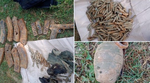 'Arms, ammunition recovered during search operation in Kupwara'